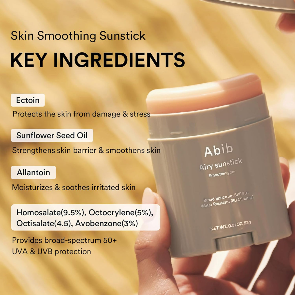 Airy Semi-Matte Sunscreen Stick SPF50+ For Oily Skin