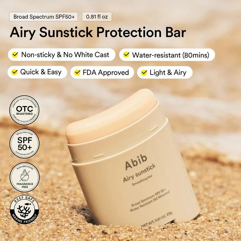 Airy Semi-Matte Sunscreen Stick SPF50+ For Oily Skin
